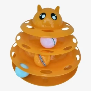 Kedi Başlıklı 3 Katlı Kedi Oyuncağı