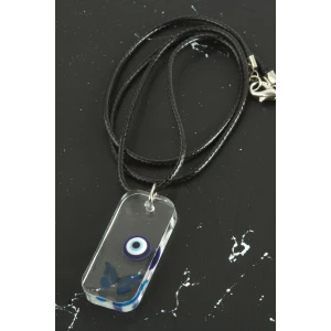 Kelebek Dikdörtgen Epoksi Kolye