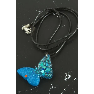 Kelebek Epoksi Kolye