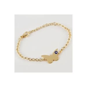 Kelebek Figürlü Zincir Bileklik