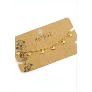 Kelebek Lüks Çelik Halhal