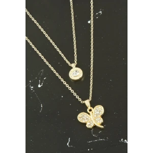 Kelebek Yeni Sezon İkili Kolye