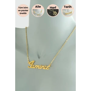 Kişiye Özel İsim Yazılı Kolye