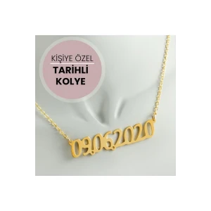 Kişiye Özel Tarih Yazılı Kolye