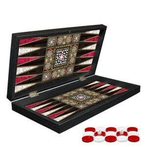 Klasik Sedef İşlemeli Tavla Model 1