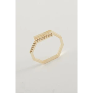 Köşeli Taşlı Yüzük