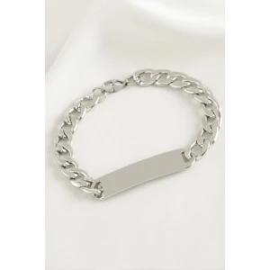 Künye Çelik Bileklik (İsim Yazılabilir)