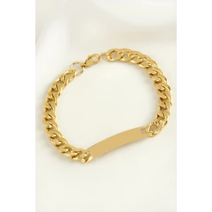 Künye Çelik Bileklik (İsim Yazılabilir)