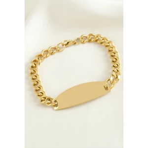 Künye Çelik Bileklik (İsim Yazılabilir)