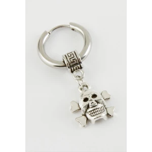 Kuru Kafa Erkek Çelik Küpe