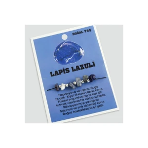 Lapis Doğaltaşlı İp Bileklik