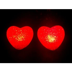 Led Işıklı Kırmızı Kalp Gece Lambası