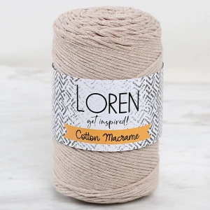 Loren Cotton Macrame Bej - R084 - 34363