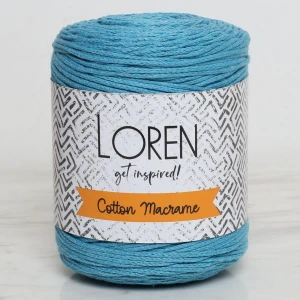 Loren Cotton Macrame Turkuaz - R087 - 34376