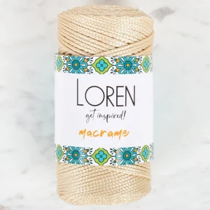 Loren Macrame Bej El Örgü İpi - RM 036 - 34326