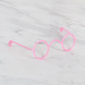 Loren Plastik Amigurumi Gözlük Pembe
