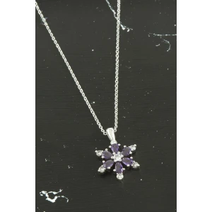 Lotus Zirkon Taşlı Trend Kolye