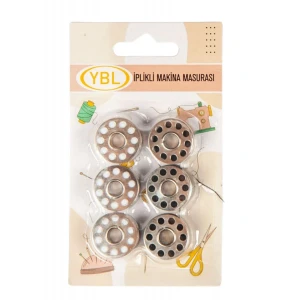 Makine Masurası İplikli Siyah-Beyaz 6lı