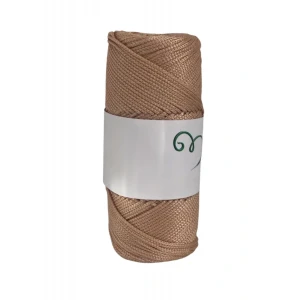 Makrome İpi 3mm Polyester Açık Karamel