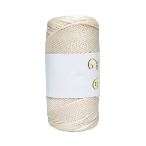 Makrome İpi 3mm  Polyester Ekru