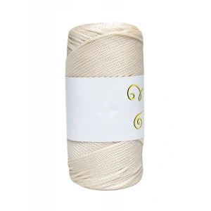 Makrome İpi 3mm  Polyester Ekru