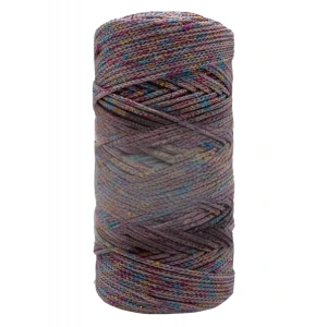 Makrome İpi 3mm Polyester Gri Simli