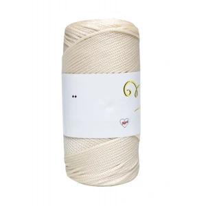 Makrome İpi 3mm Polyester  Krem
