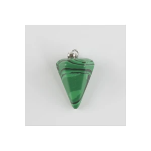 Malahit Pandül Doğaltaş Kolye Ucu