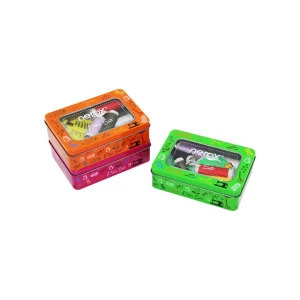 METAL KUTU DİKİŞ SETİ İPLİK - MEZURA - TEKSTİL MAKASI - İĞNE - YÜZÜK (4887)