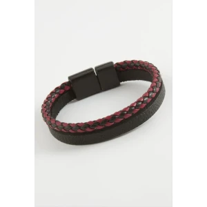 Mıknatıslı Orjinal Deri Bileklik