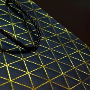 Mini Boy Siyah Gold Yaldızlı Karton Çanta