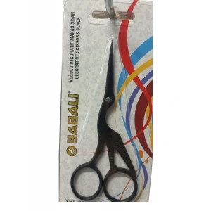 Nakış Makası Kuğulu Dekoratif Makas Siyah  YBL-045 Model 11