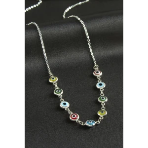 Nazarlı Mineli Kolye