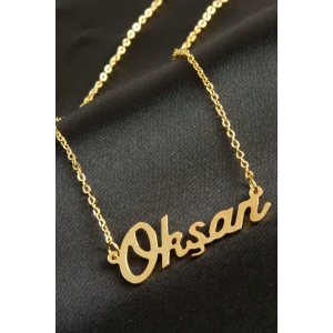 Okşan İsimli Kolye (Kişiye Özel)