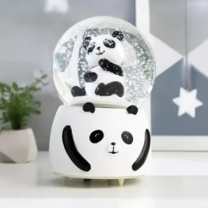 Orta Boy Siyah-Beyaz Panda Kar Küresi