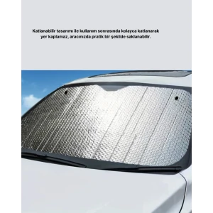 Otomobil Güneşliği – Katlanabilir Tasarım ve Süngerli Isı Yalıtımı