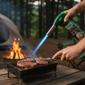 Outdoor Kamp, Piknik ve Tamir İşleri İçin Kamp Gazı Seti – Taşınabilir Pürmüz Alev Tabancası ve Yüksek Performanslı Gaz Kartuşu (4887)