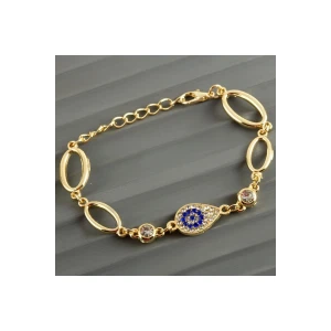 Oval Taşlı Trend Bileklik