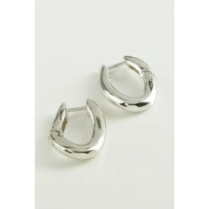 Oval Trend Metal Küpe