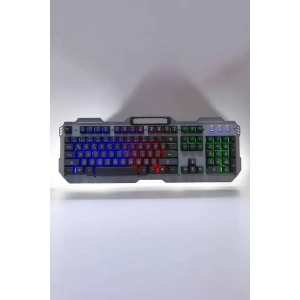 Oyuncu Klavyesi Q Klavye RGB Işıklı Mouse Hediyeli