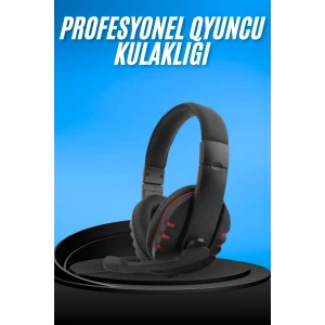 Oyuncu Kulaklığı Kulak Üstü Kablolu Gaming Kulaklık Mikrofonlu ANC Özelliği