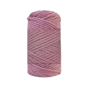Pamuk Makrome 4 mm İp  Gül Kurusu
