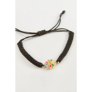 Papatya Makrome Örgülü Bileklik