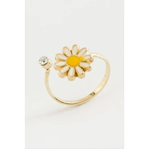 Papatya Mineli Taşlı Yüzük