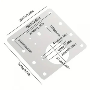 Paslanmaz Çelik Menteşe Onarım Plakası