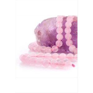 Pembe Kuvars Taşı Parlak 10 mm