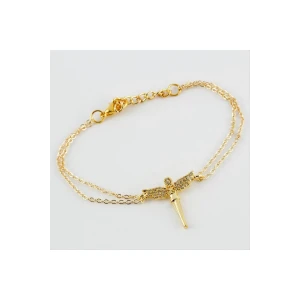 Peri Figürlü Zirkon Taşlı Bileklik