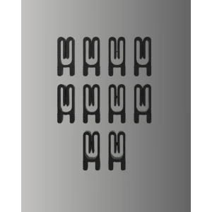 Poşet Kapatma Mandalı Hava Geçirmez Siyah 10 Adet Set