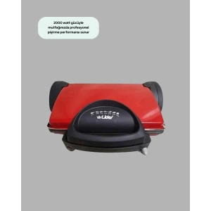 Profesyonel 2000W Tost Makinesi – Ayarlanabilir Termostat ve Çıkarılabilir Plaka