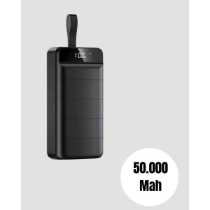 Profesyonel 50.000 mAh Powerbank – Aynı Anda Birden Fazla Cihaz Şarj Eden, Dayanıklı ve Güvenli Taşınabilir Şarj Cihazı